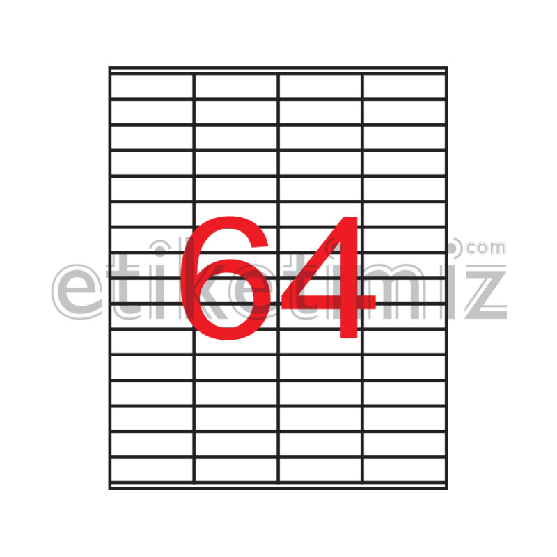 52.5x18 mm Şeffaf Lazer Etiket 52.5x18 mm Şeffaf Lazer Etiket
