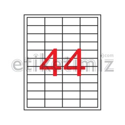 48.5x25.4 mm Şeffaf Lazer Etiket