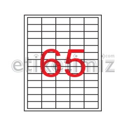38x21 mm Şeffaf Lazer Etiket