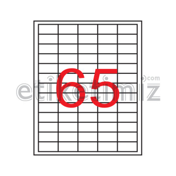 38x21 mm Şeffaf Lazer Etiket