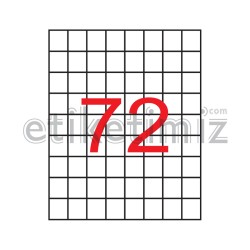 26x32 mm Şeffaf Lazer Etiket