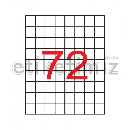 26x32 mm Şeffaf Lazer Etiket