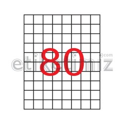 26x29 mm Şeffaf Lazer Etiket