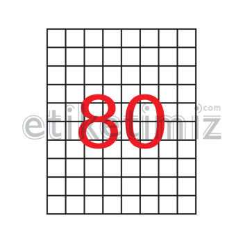 26x29 mm Şeffaf Lazer Etiket
