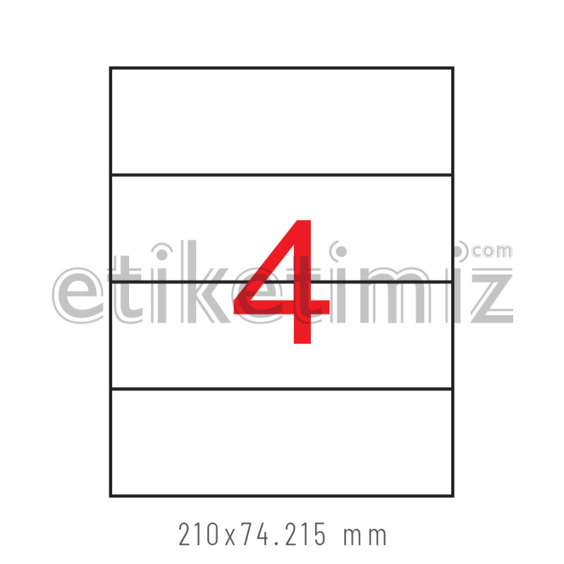 210x74 mm Şeffaf Lazer Etiket 210x74 mm Şeffaf Lazer Etiket