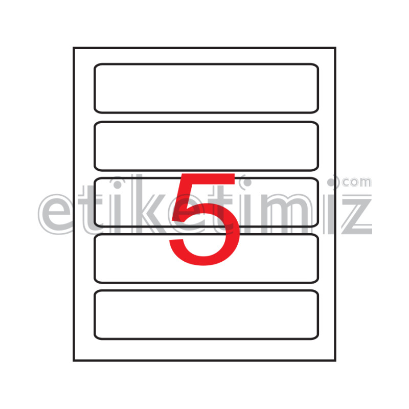 168x51 mm Şeffaf Lazer Etiket 168x51 mm Şeffaf Lazer Etiket