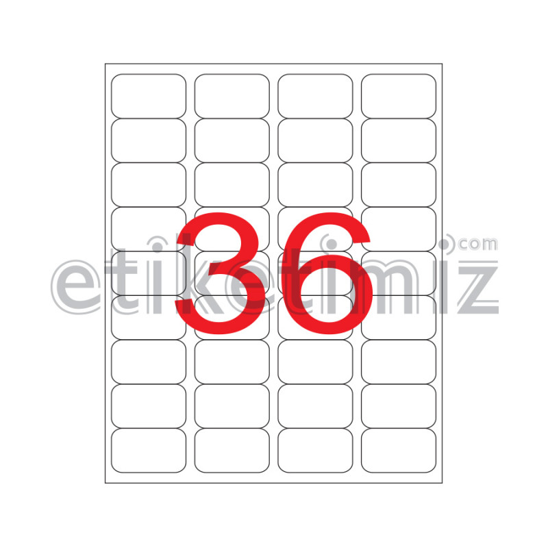 45x30 mm Şeffaf Lazer Etiket 45x30 mm Şeffaf Lazer Etiket