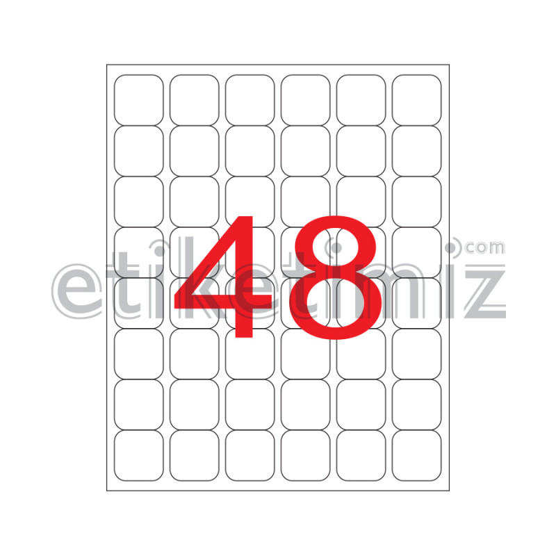 32x32 mm Şeffaf Lazer Etiket 32x32 mm Şeffaf Lazer Etiket