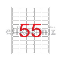 37x24 mm Şeffaf Lazer Etiket
