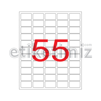 37x24 mm Şeffaf Lazer Etiket