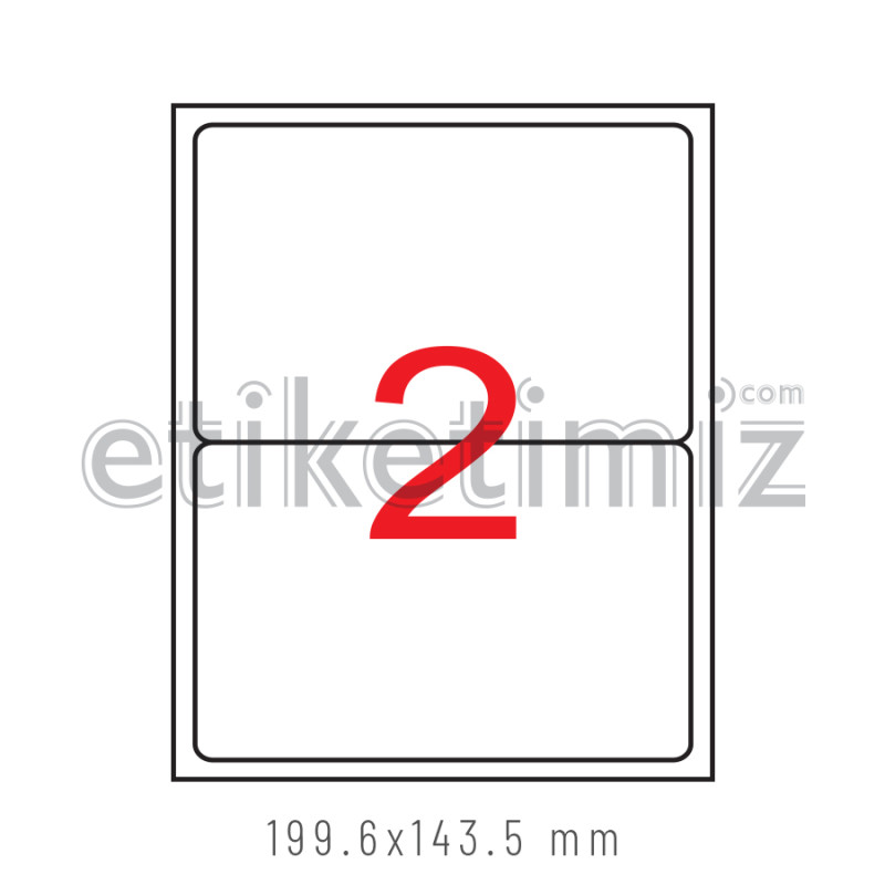 199.6x143.5 mm Şeffaf Lazer Etiket 199.6x143.5 mm Şeffaf Lazer Etiket