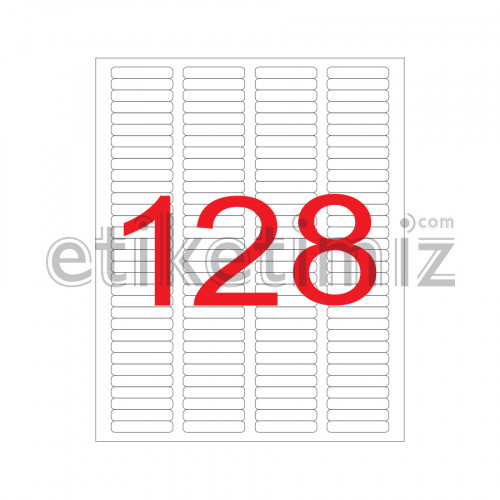 43.2x8.5 mm Şeffaf Lazer Etiket