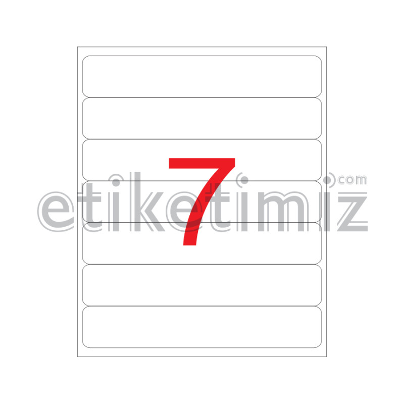 192.5x39 mm Şeffaf Lazer Etiket 192.5x39 mm Şeffaf Lazer Etiket