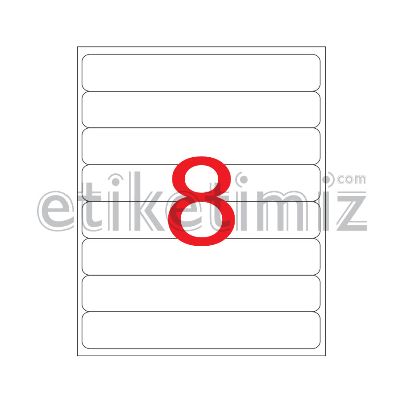 192x34 mm Şeffaf Lazer Etiket 192x34 mm Şeffaf Lazer Etiket