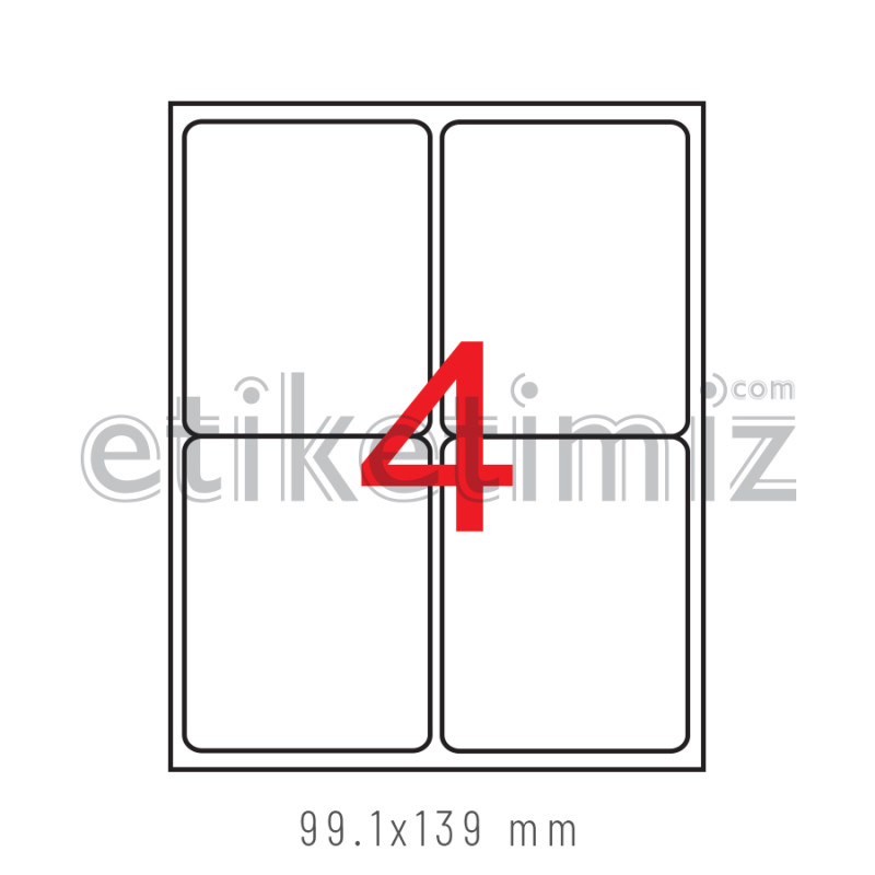 99x139 mm Şeffaf Lazer Etiket 99x139 mm Şeffaf Lazer Etiket
