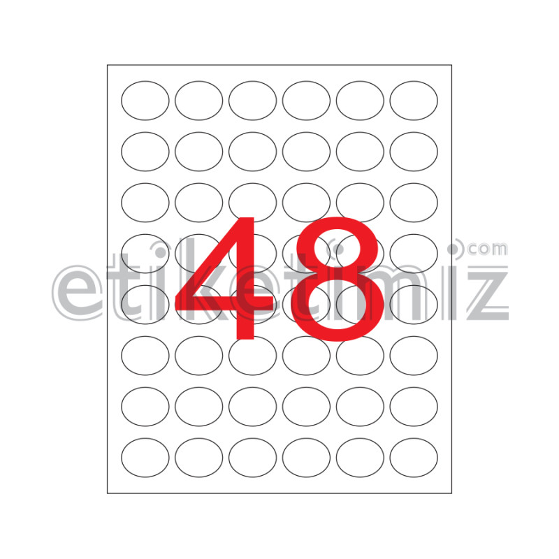 Ø30 mm Yuvarlak Şeffaf Lazer Etiket Ø30 mm Yuvarlak Şeffaf Lazer Etiket