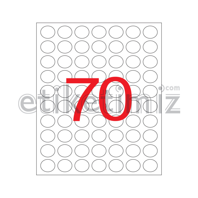 Ø25 mm Yuvarlak Şeffaf Lazer Etiket Ø25 mm Yuvarlak Şeffaf Lazer Etiket