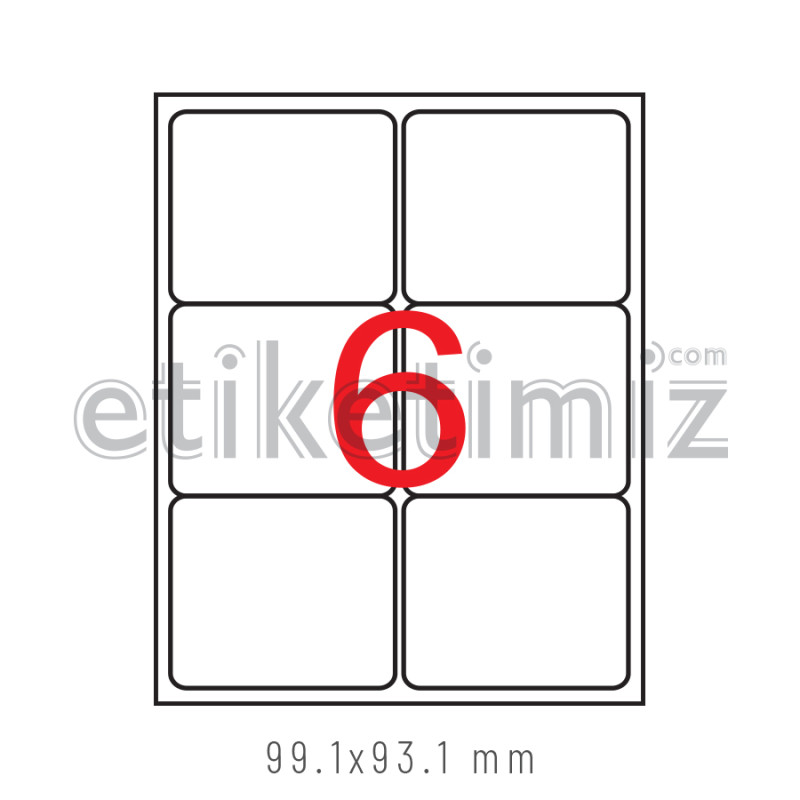 99x93 mm Şeffaf Lazer Etiket 99x93 mm Şeffaf Lazer Etiket