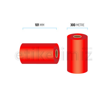 101 mm x 300 mt Renkli Kırmızı Ribon 101 mm x 300 mt Renkli Kırmızı Ribon