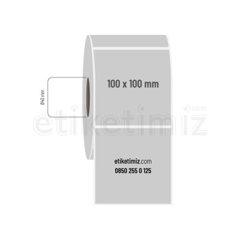 100x100 mm Silvermat Etiket 100x100 mm Silvermat Etiket
