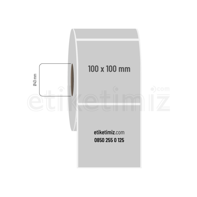 100x100 mm Silvermat Etiket 100x100 mm Silvermat Etiket