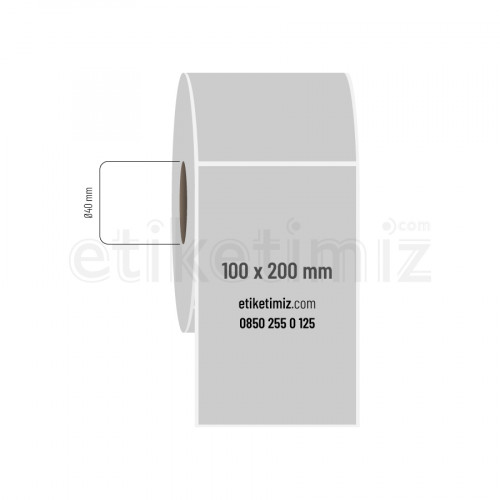 100x200 mm Silvermat Etiket