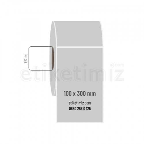 100x300 mm Silvermat Etiket