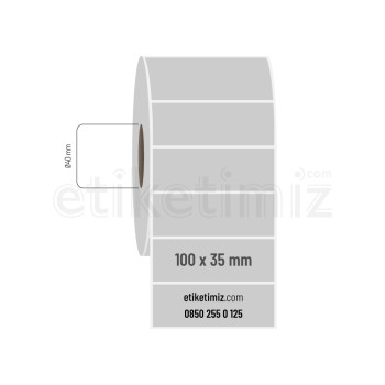 100x35 mm Silvermat Etiket 100x35 mm Silvermat Etiket