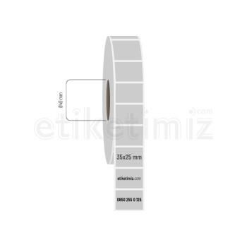 35x25 mm Silvermat Etiket 35x25 mm Silvermat Etiket