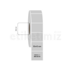 50x40 mm Silvermat Etiket