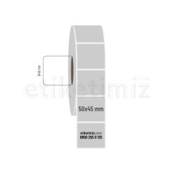 50x45 mm Silvermat Etiket