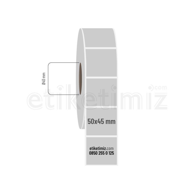 50x45 mm Silvermat Etiket 50x45 mm Silvermat Etiket