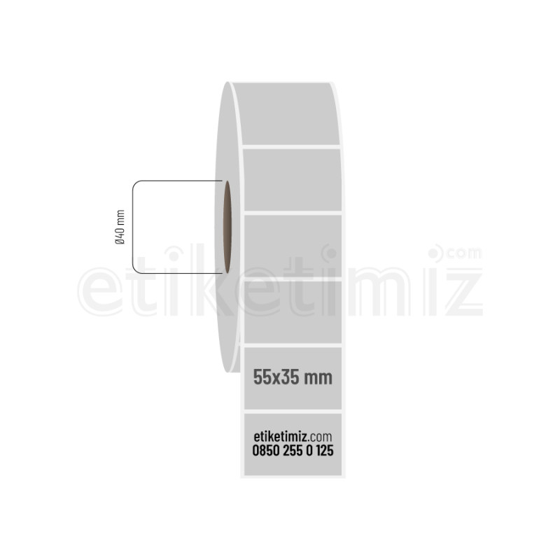 55x35 mm Silvermat Etiket 55x35 mm Silvermat Etiket