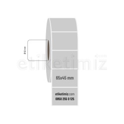 65x45 mm Silvermat Etiket