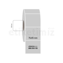 75x65 mm Silvermat Etiket