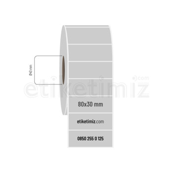 80x30 mm Silvermat Etiket 80x30 mm Silvermat Etiket
