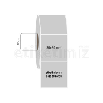 80x80 mm Silvermat Etiket 80x80 mm Silvermat Etiket