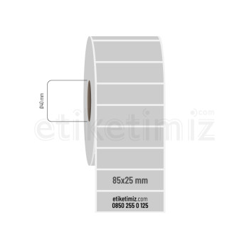 85x25 mm Silvermat Etiket 85x25 mm Silvermat Etiket