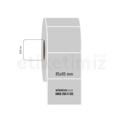 85x65 mm Silvermat Etiket