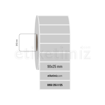 90x25 mm Silvermat Etiket 90x25 mm Silvermat Etiket