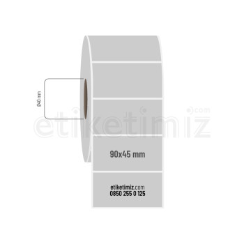 90x45 mm Silvermat Etiket 90x45 mm Silvermat Etiket