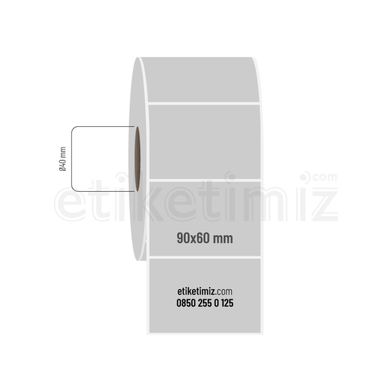 90x60 mm Silvermat Etiket 90x60 mm Silvermat Etiket