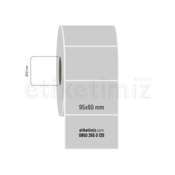 95x60 mm Silvermat Etiket 95x60 mm Silvermat Etiket