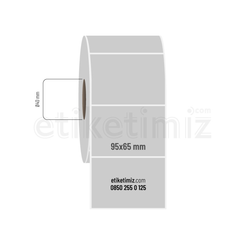 95x65 mm Silvermat Etiket 95x65 mm Silvermat Etiket