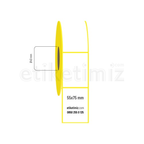 55x75 mm Termal Etiket 55x75 mm Termal Etiket
