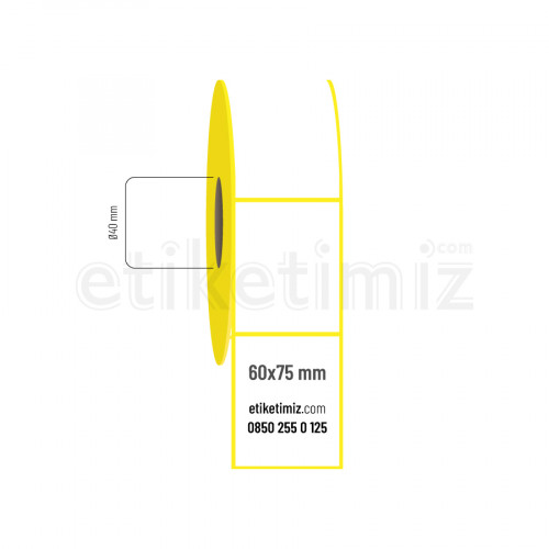 60x75 mm Termal Etiket 60x75 mm Termal Etiket
